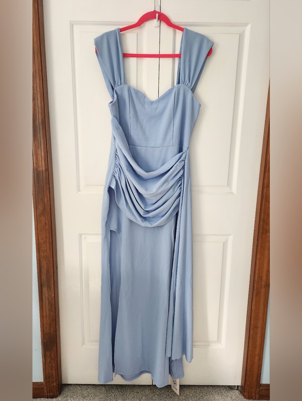 Cider Women's Light Blue Dress Semi Formal Dress XL Sleeveless Sweetheart Neck